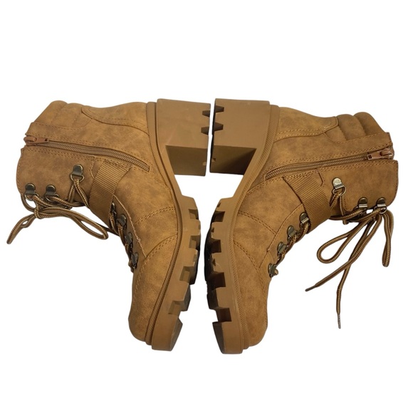 GBG by GUESS SIZE 8 TAN ANKLE LACED ANKLE BOOT SHOE $69 RETAIL - Picture 6 of 8